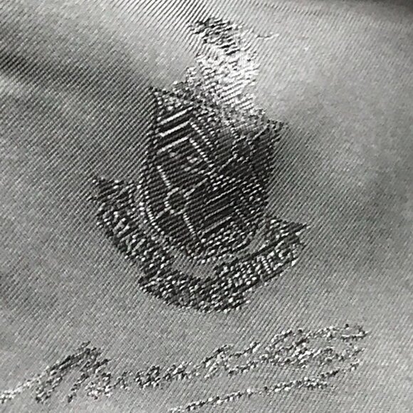 Warren K. Cook Men's Dark Blue Striped 2-Button 100% Wool Suit - Picture 7 of 16